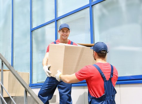 Careful loading of household items for small removals in Kenley