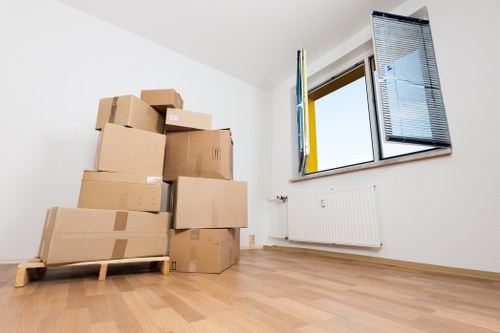 Commercial moving team handling office removals in Kenley